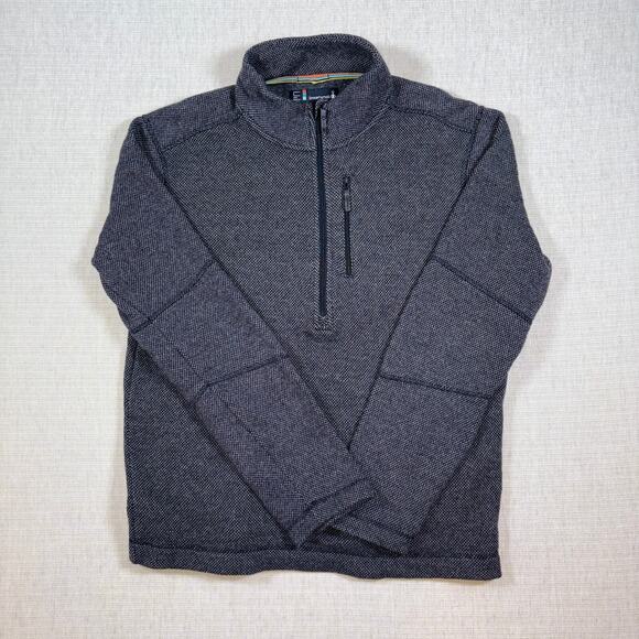 Smartwool Men's Sparwood Half Zip Sweater Gray Merino Wool Blend L Worn 1x - Picture 1 of 2
